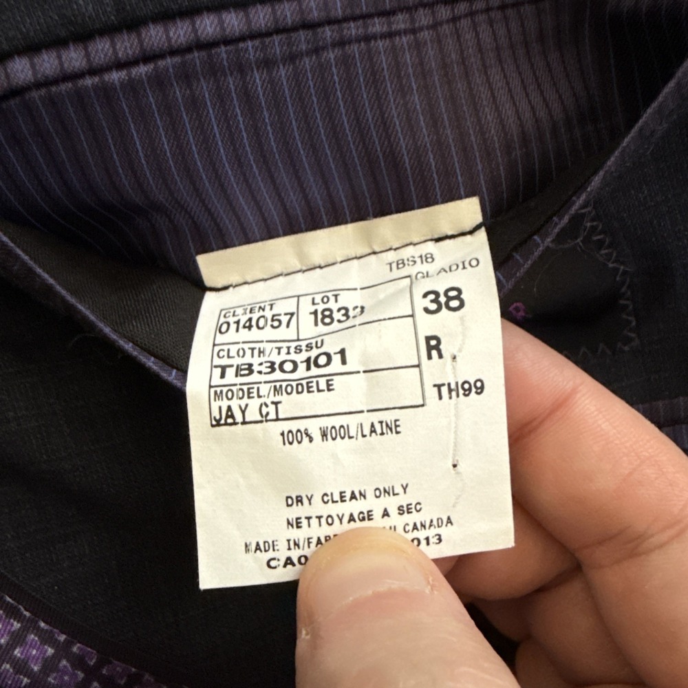 Ted Baker Suit Men 38R Jacket Blue Wool Endurance Jay Ct 28x30 Pants - Picture 9 of 16